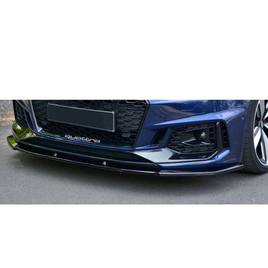 Audi RS4 B9 2017-2019 Gloss Black Risper Front Splitter - TMC Motorsport