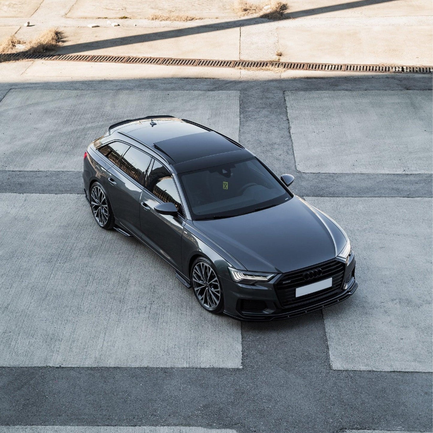 Audi S6 C8 / A6 C8 S-Line Sedan-Avant 2018+ Front Splitter 2Pcs - TMC Motorsport