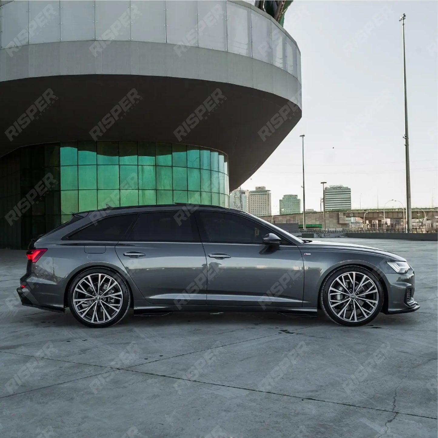 Audi S6 C8 (Sedan-Avant) 2019+ / Audi A6 C8 S-Line (Sedan-Avant) 2019+ Rear Valance & Rear Side Splitters