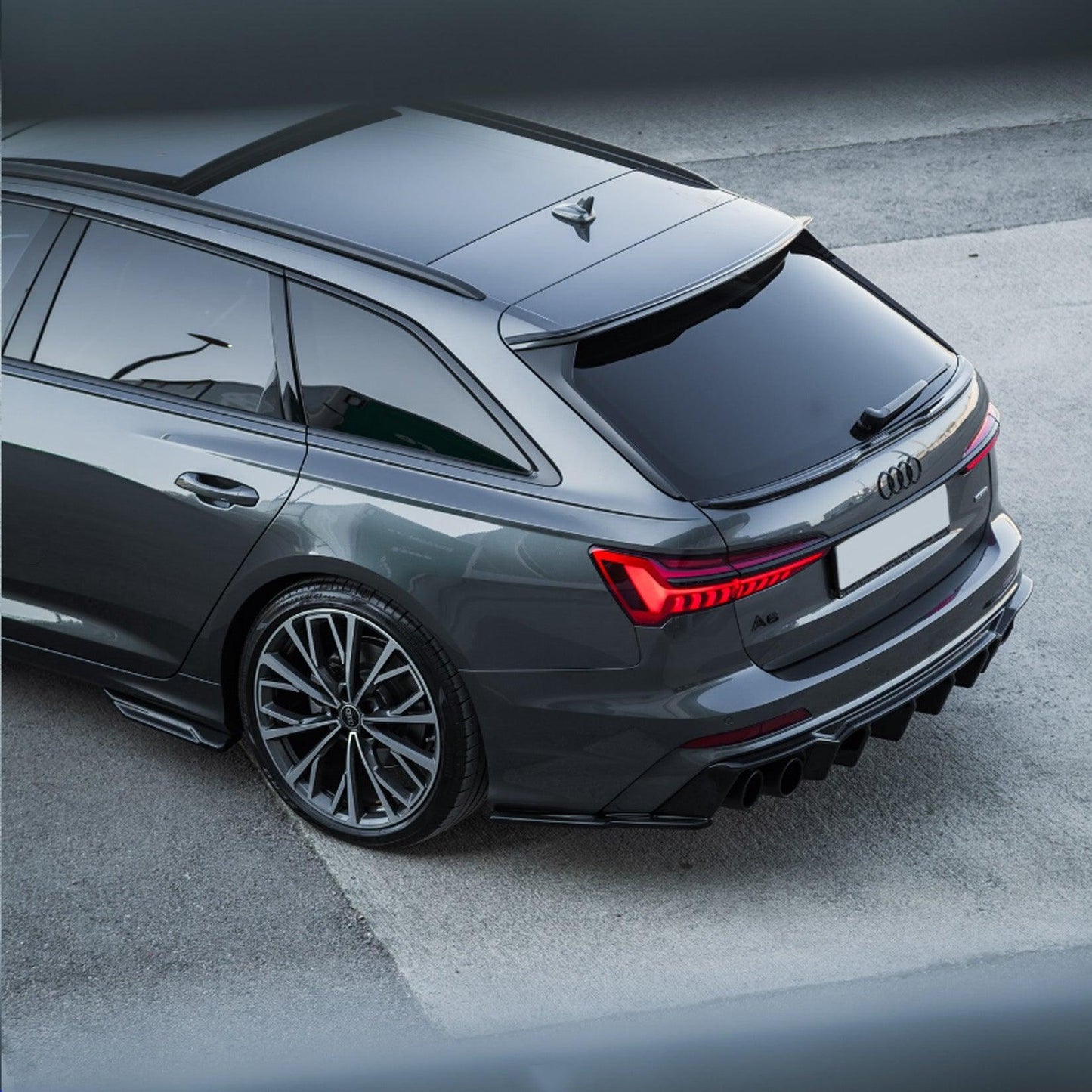 Audi S6 C8 (Sedan-Avant) 2019+ / Audi A6 C8 S-Line (Sedan-Avant) 2018+ Rear Valance & Rear Side Splitters - TMC Motorsport