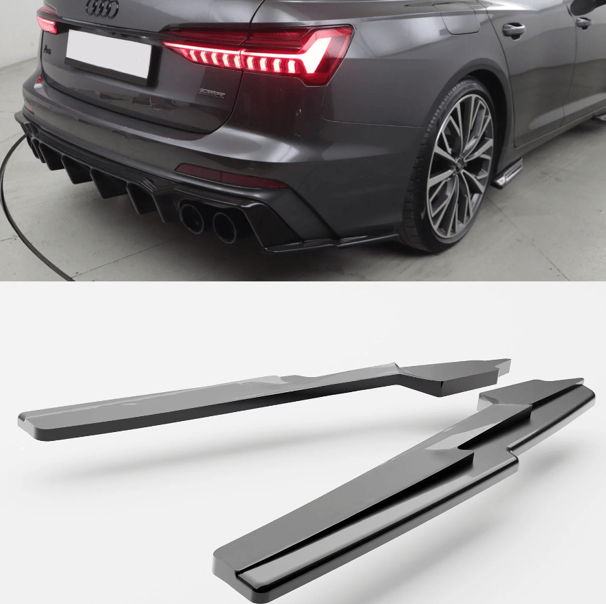 Audi S6 C8 (Sedan-Avant) 2019+ / Audi A6 C8 S-Line (Sedan-Avant) 2018+ Rear Valance & Rear Side Splitters - TMC Motorsport