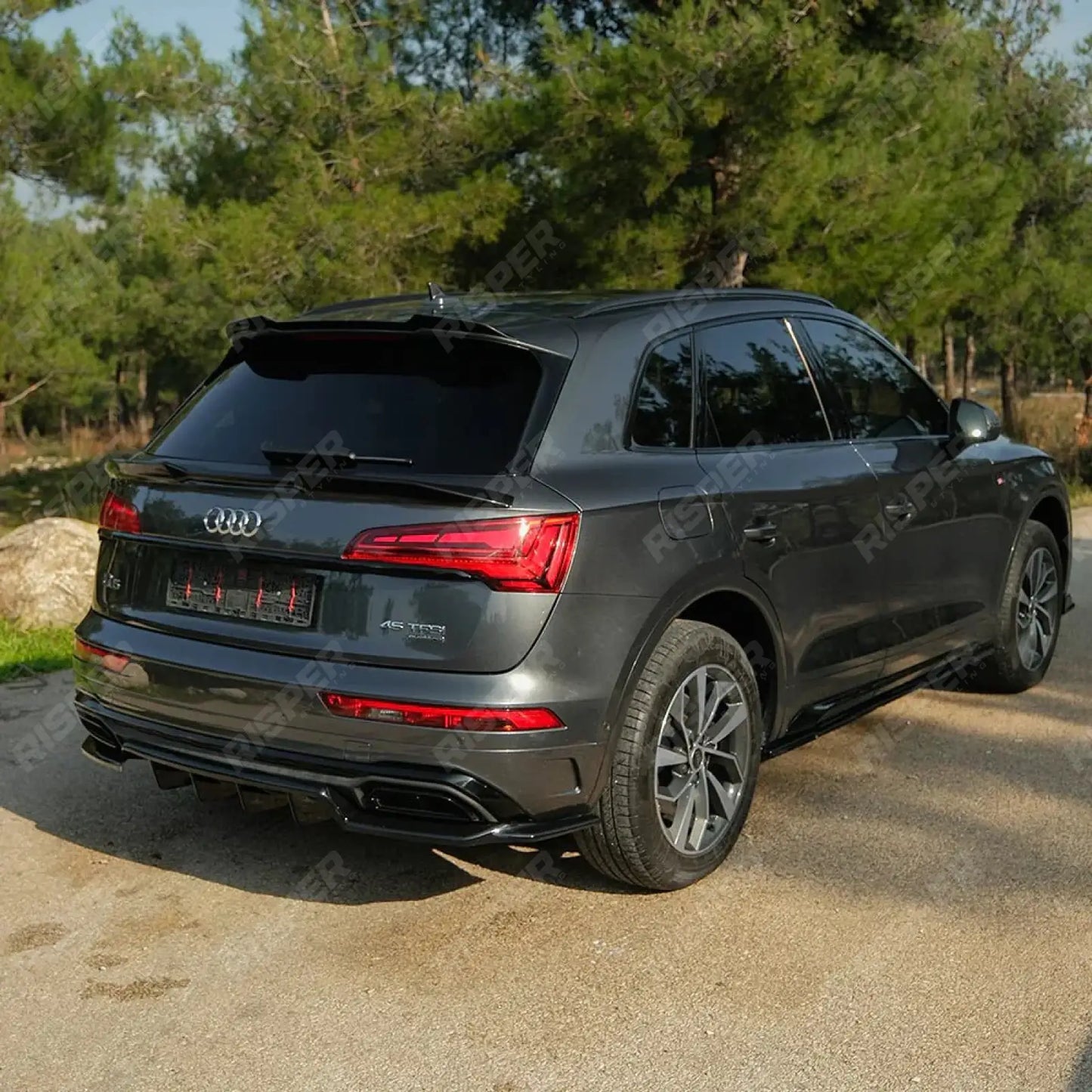 Audi SQ5 / Q5 S-Line Mk2 Facelift 2020-2024 Side Skirts In Gloss Black (2 Pcs)