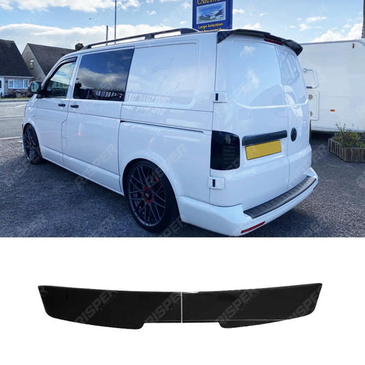 Barn Door Gloss Black Rear Spoiler For Volkswagen Transporter T5/T6/T6.1 2003 - 2024