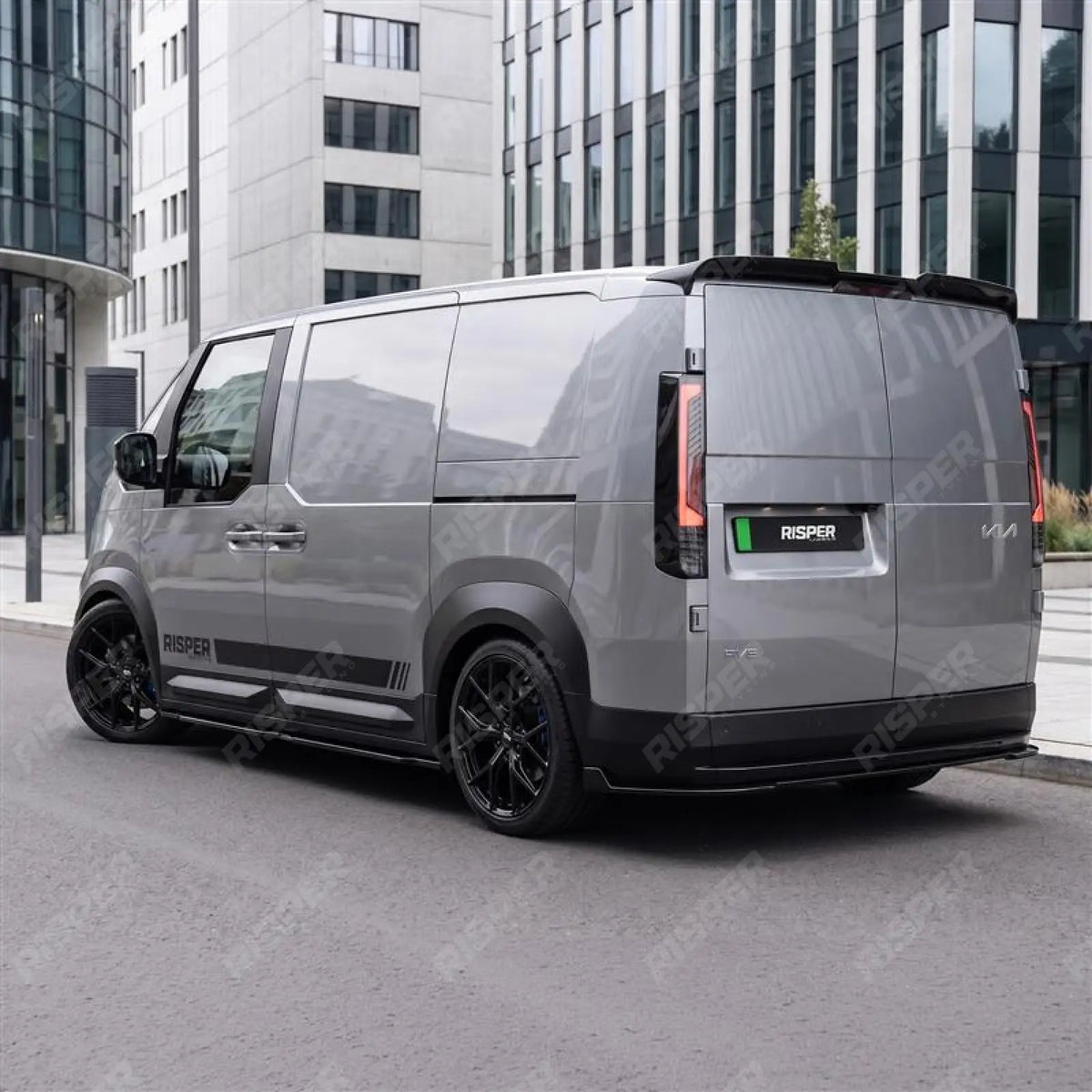 Barn Door Rear Spoiler in Gloss Black For Kia Pv5 Cargo 2025+
