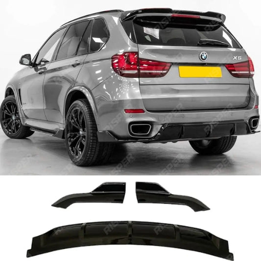 Black Knight Rear Diffuser In Gloss Black For BMW X5 F15 2013-2018