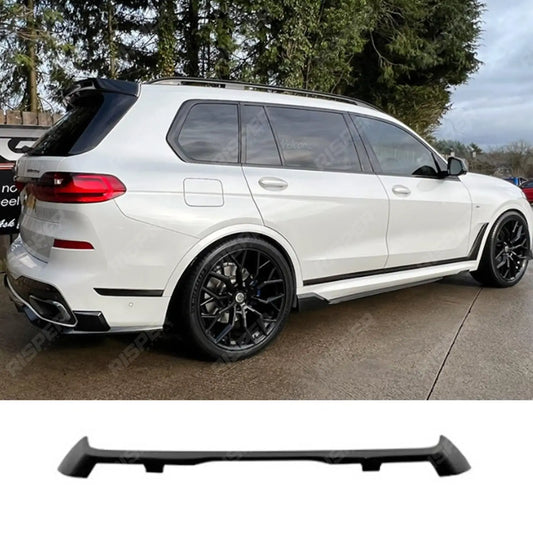 Black Knight Rear Roof Spoiler In Gloss Black For BMW X7 2018-2023