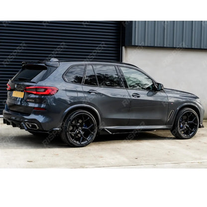 Black Knight Side Skirt Splitters in Gloss Black For BMW X5 G05 M Sport 2018+