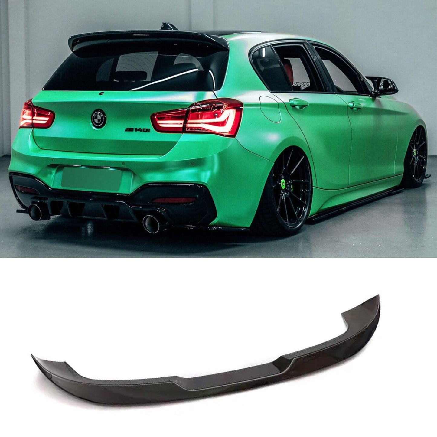 BMW 1 Series F20 F21 2012-2019 Gloss Black M Performance Boot Roof Spoiler - TMC Motorsport