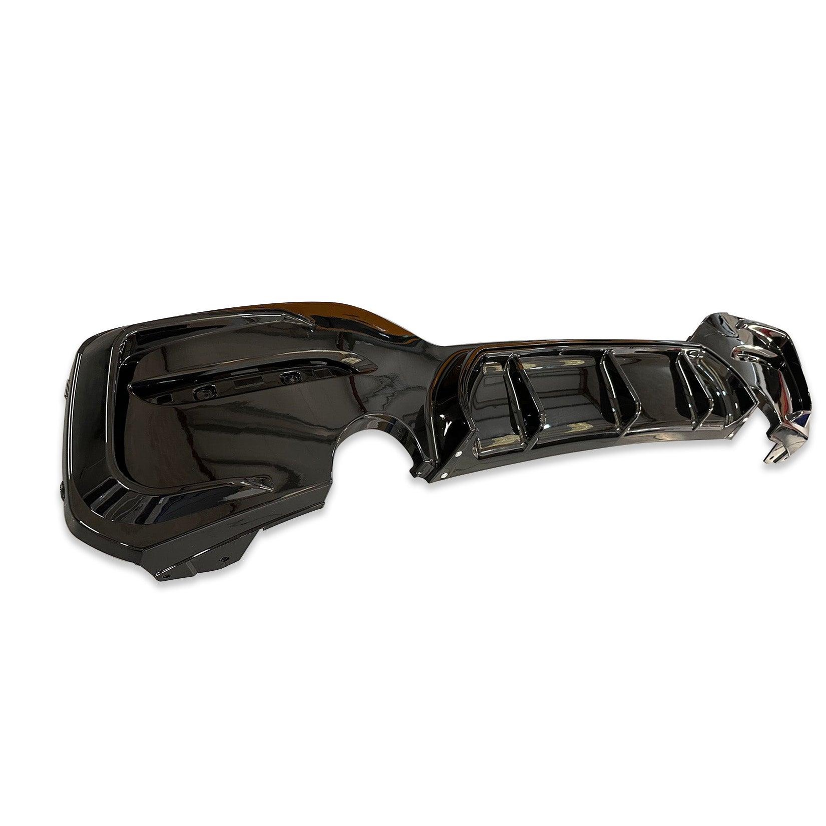 BMW 1 Series F20 LCI Facelift M Sport 2015-2019 Gloss Black Rear Diffuser Valance - TMC Motorsport