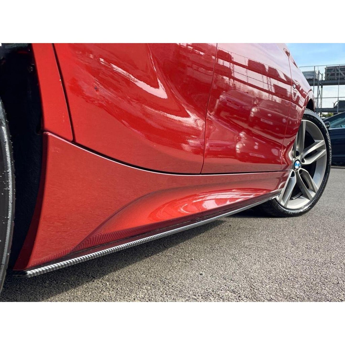 Bmw 1 Series F20 M Sport Lci 2015-2019 Side Skirt Splitters In Carbon Look - TMC Motorsport