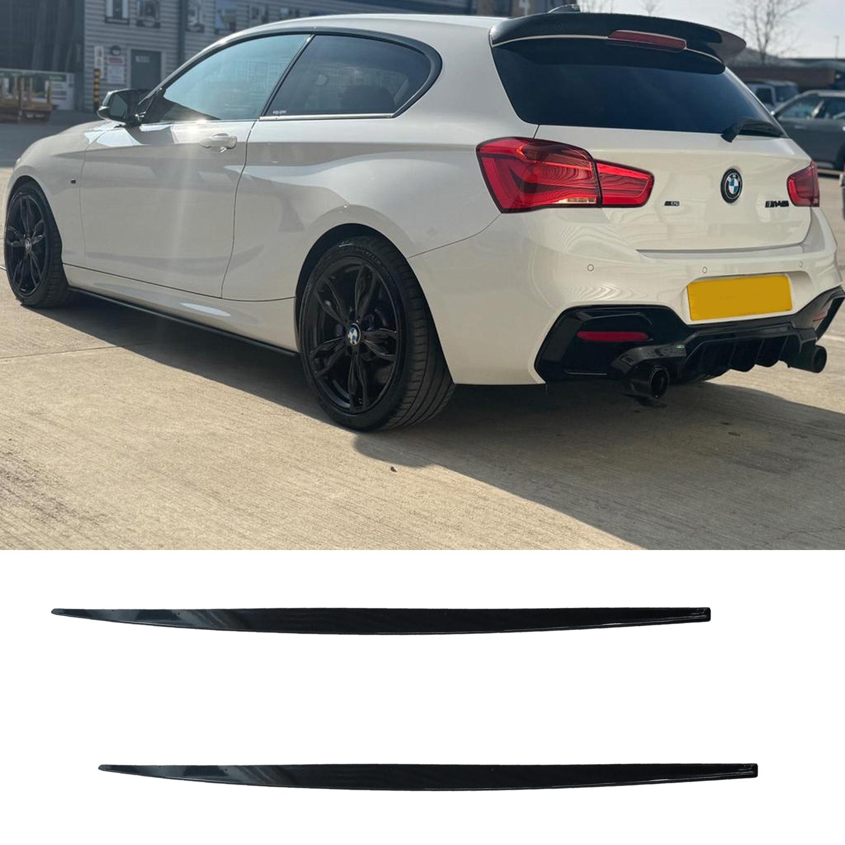 Bmw 1 Series F20 M Sport Lci 2015-2019 Side Skirt Splitters In Gloss Black - TMC Motorsport