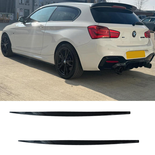 Bmw 1 Series F20 M Sport Lci 2015-2019 Side Skirt Splitters In Gloss Black - TMC Motorsport