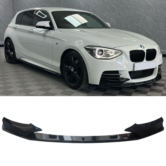Bmw 1 Series F20 M Sport Pre Lci 2012-2015 Front Splitter In Gloss Black - TMC Motorsport