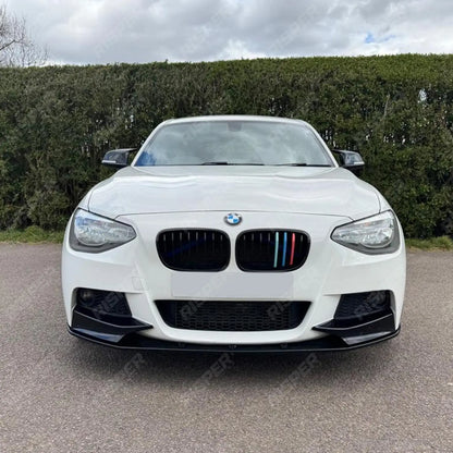 Bmw 1 Series F20 M Sport Pre Lci 2012-2015 Front Splitter In Gloss Black
