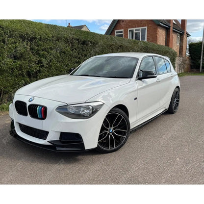 Bmw 1 Series F20 M Sport Pre Lci 2012-2015 Front Splitter In Gloss Black