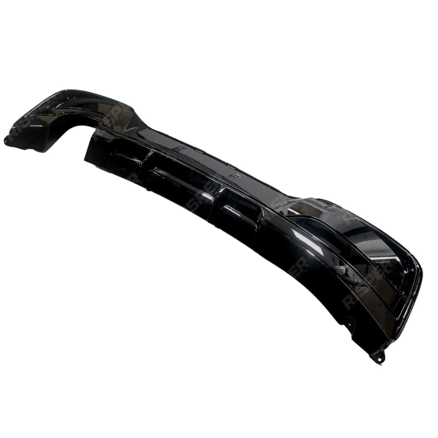 Bmw 1 Series F20 M Sport Pre Lci 2012-2015 Rear Diffuser 00__ In Gloss Black