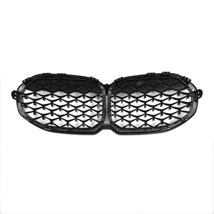 BMW 1 Series F40 2018 - 2024 Gloss Black Diamond Style Front Grill - TMC Motorsport