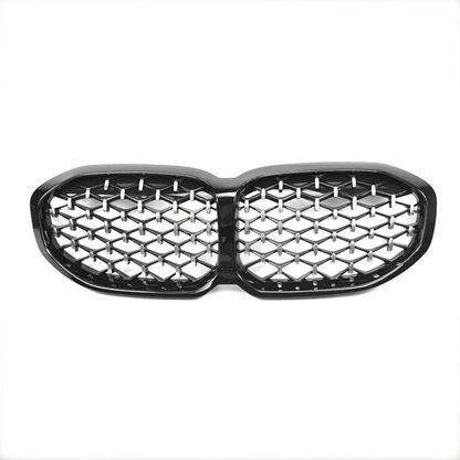 BMW 1 Series F40 2018 - 2024 Gloss Black Diamond Style Front Grill - TMC Motorsport