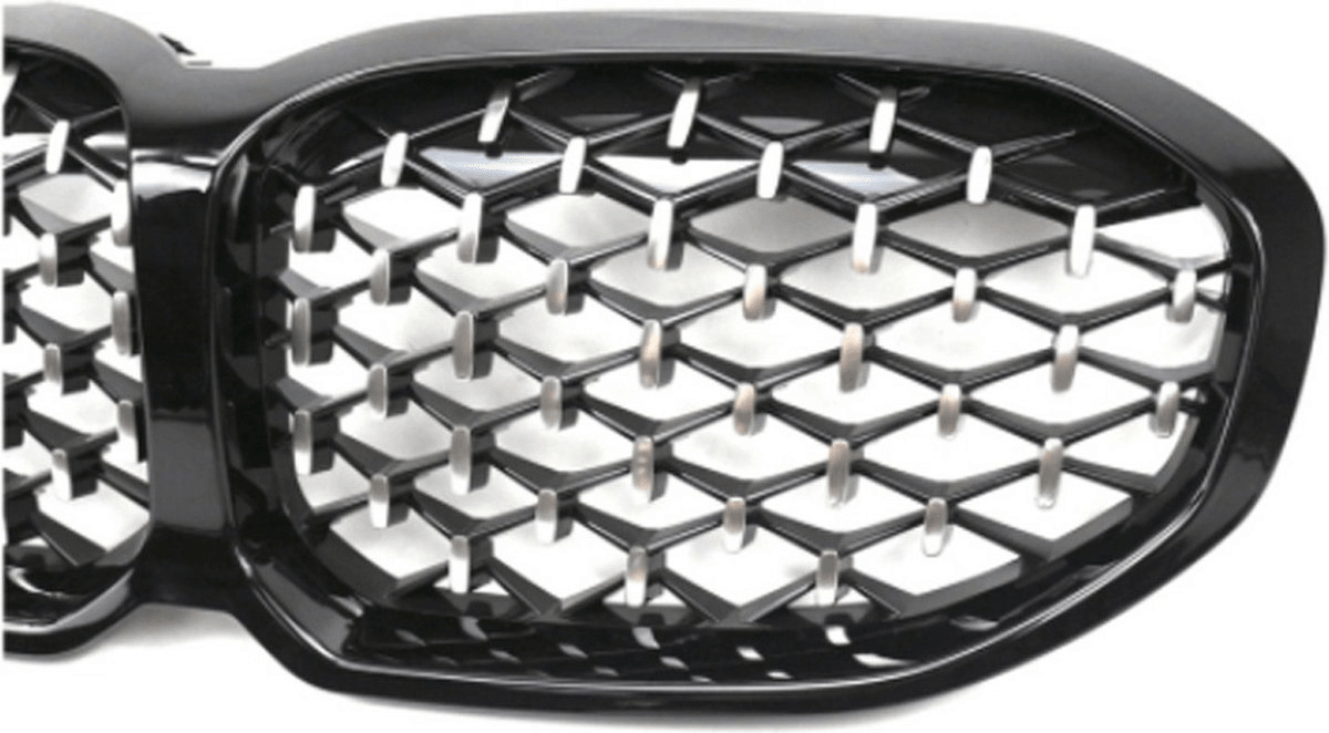 BMW 1 Series F40 2018 - 2024 Gloss Black Diamond Style Front Grill - TMC Motorsport