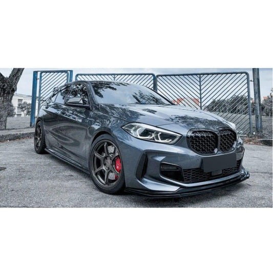 BMW 1 Series F40 2018 - 2024 Gloss Black M Sport - M135i Risper Front Splitter - TMC Motorsport
