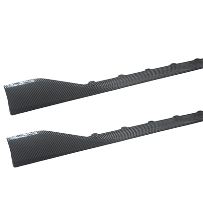 Bmw 1 Series F40 M Sport 2018 - 2024 M135i Side Skirt Splitters In Carbon Look - TMC Motorsport
