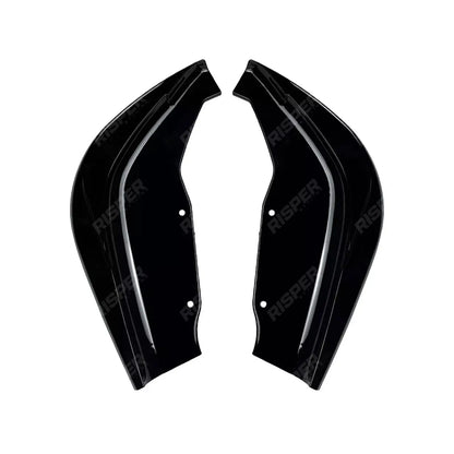 BMW 1 SERIES F40 M SPORT 2019-2024 REAR BUMPER CORNER SPLITTERS IN GLOSS BLACK