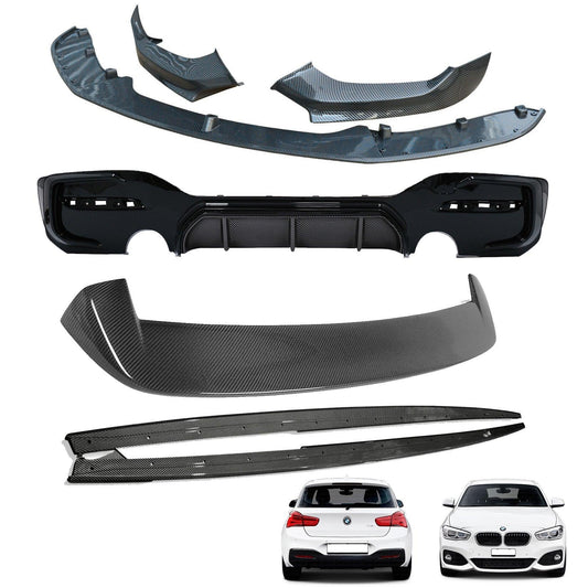 BMW 1 Series LCI M Sport F20 F21 2015-2019 Carbon Look Full Aero Body Kit - Diffuser 0___0 - TMC Motorsport