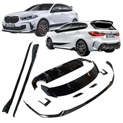 BMW 1 Series M Sport F40 2018 - 2024 Gloss Black Full Aero Kit - TMC Motorsport