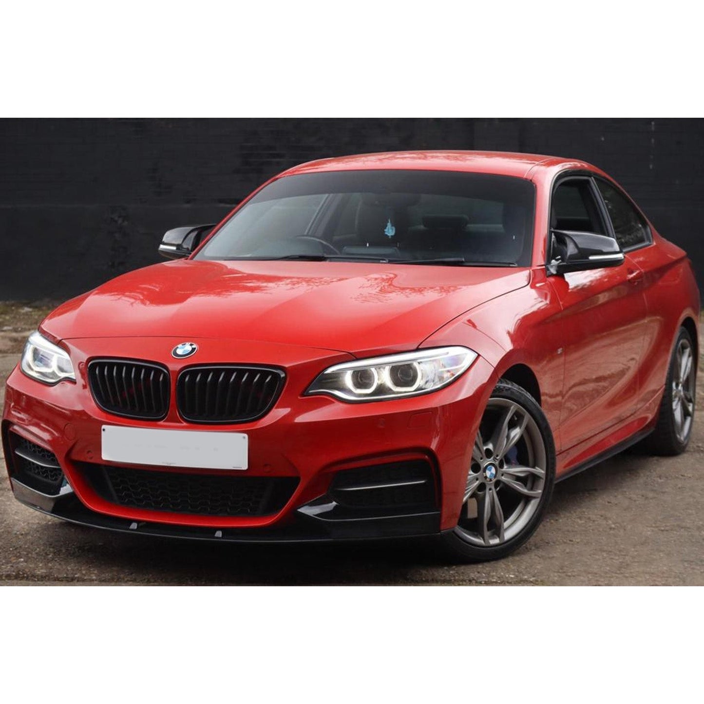 BMW 2 Series F22 F23 M Sport Front Splitter 2013-2021 Gloss Black - TMC Motorsport