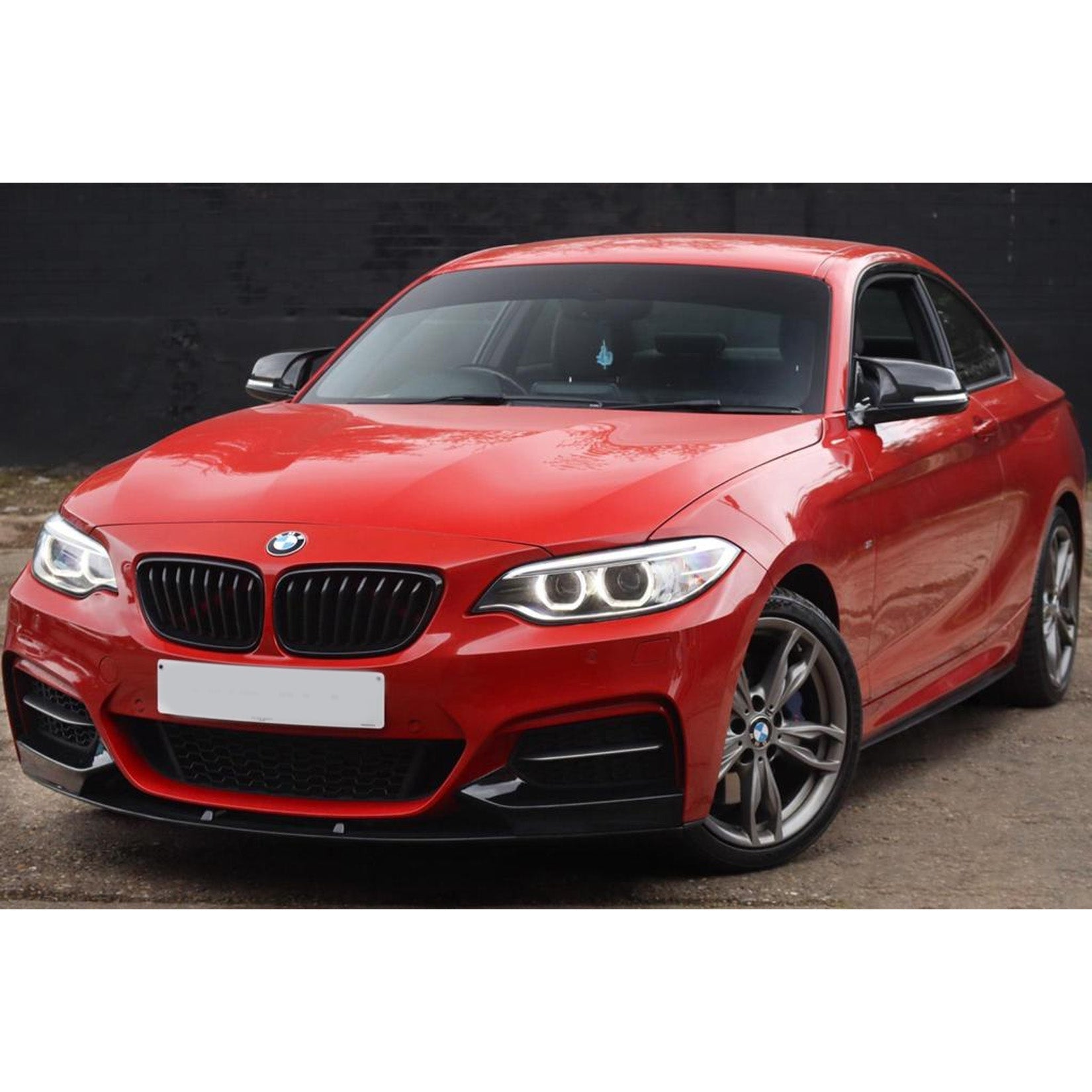 BMW 2 Series F22 F23 M Sport Front Splitter 2013-2021 Gloss Black - TMC Motorsport