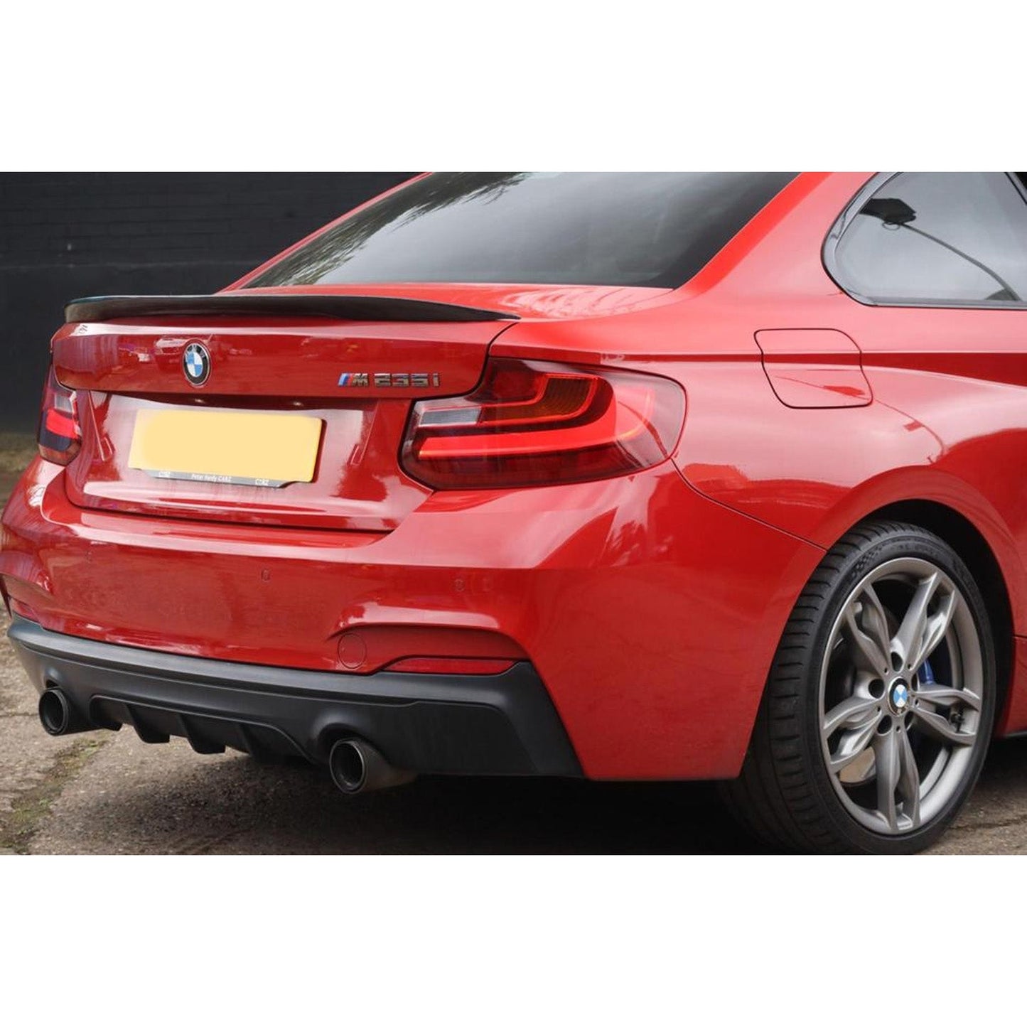 BMW 2 Series F22 M Sport 2013-2018 Matte Black Rear Diffuser - Dual Single Exit - TMC Motorsport