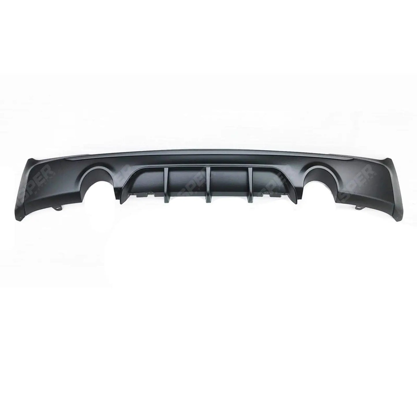 BMW 2 Series F22 M Sport 2013-2018 Matte Black Rear Diffuser - Dual Single Exit