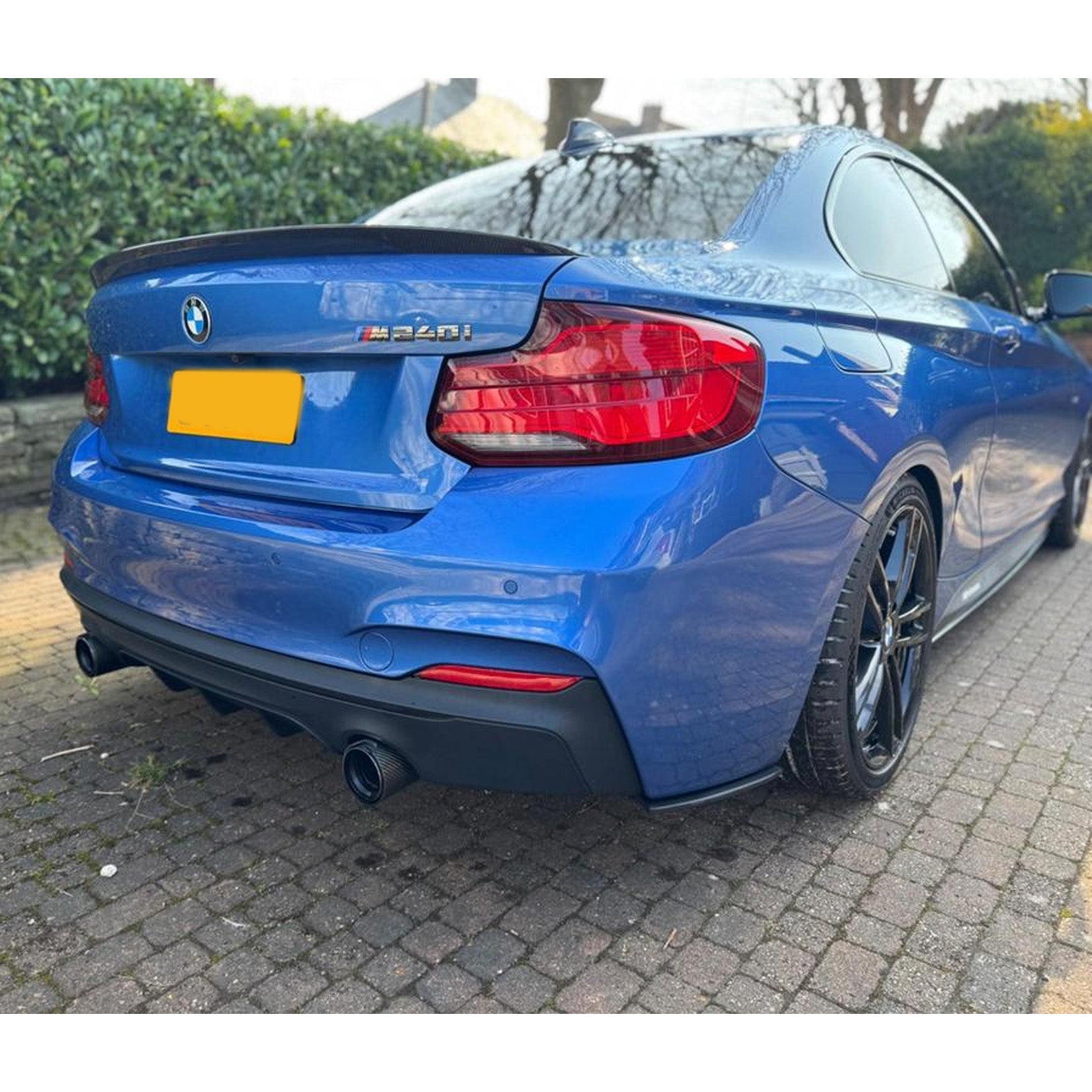 BMW 2 Series F22 M Sport 2013-2018 Matte Black Rear Diffuser - Dual Single Exit - TMC Motorsport