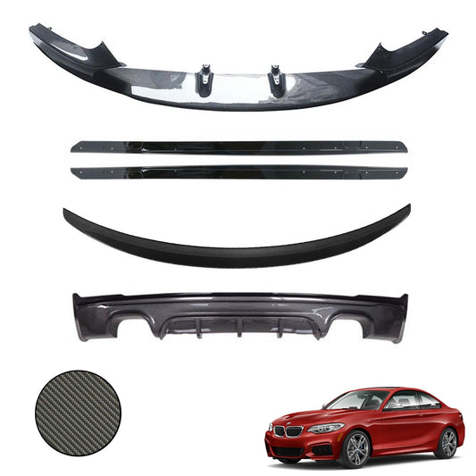 BMW 2 Series F22 M Sport 2014-2021 Carbon Look Full Aero Body Kit - Diffuser 00___00 - TMC Motorsport