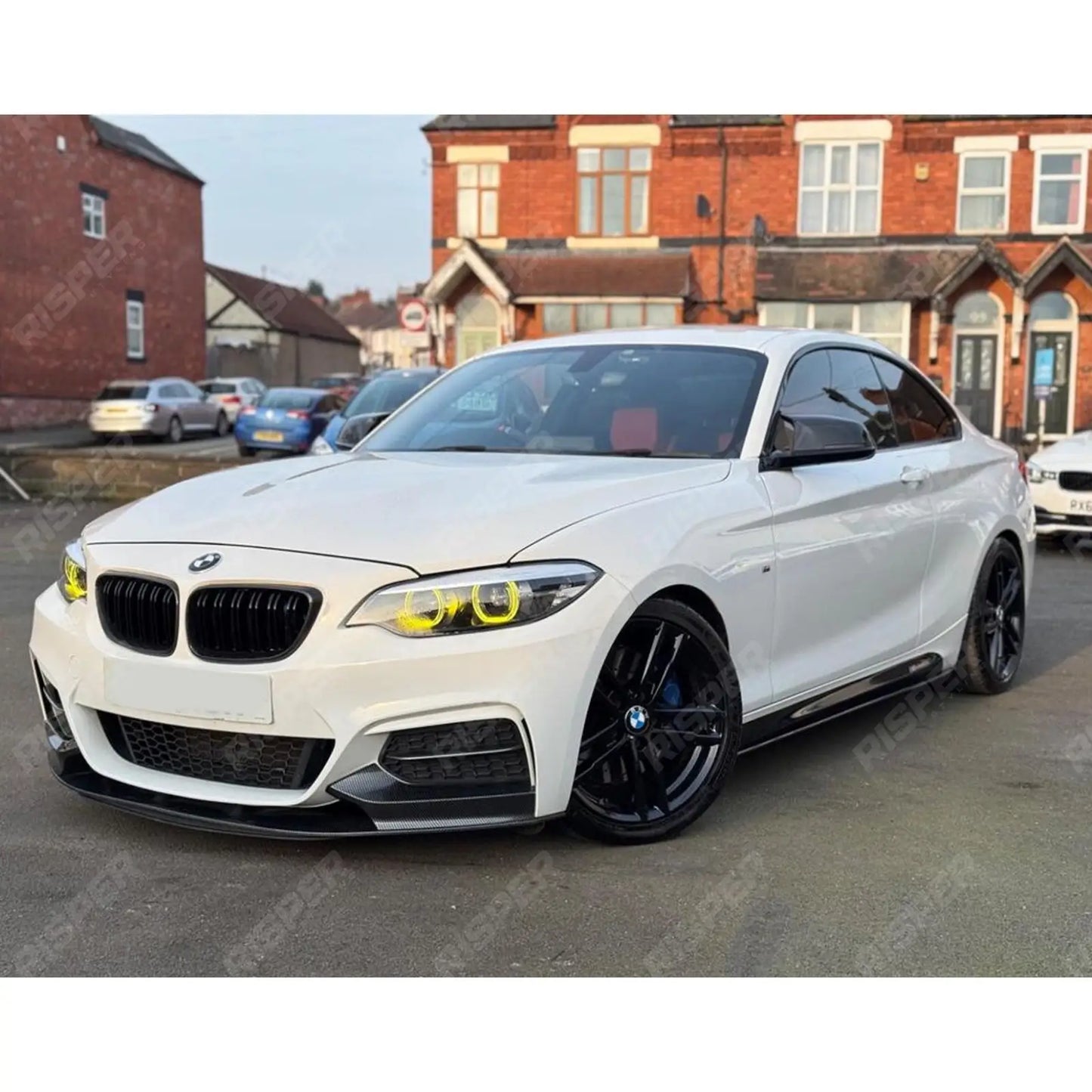 Bmw 2 Series F22 M Sport 2014-2021 Front Splitter In Carbon Look