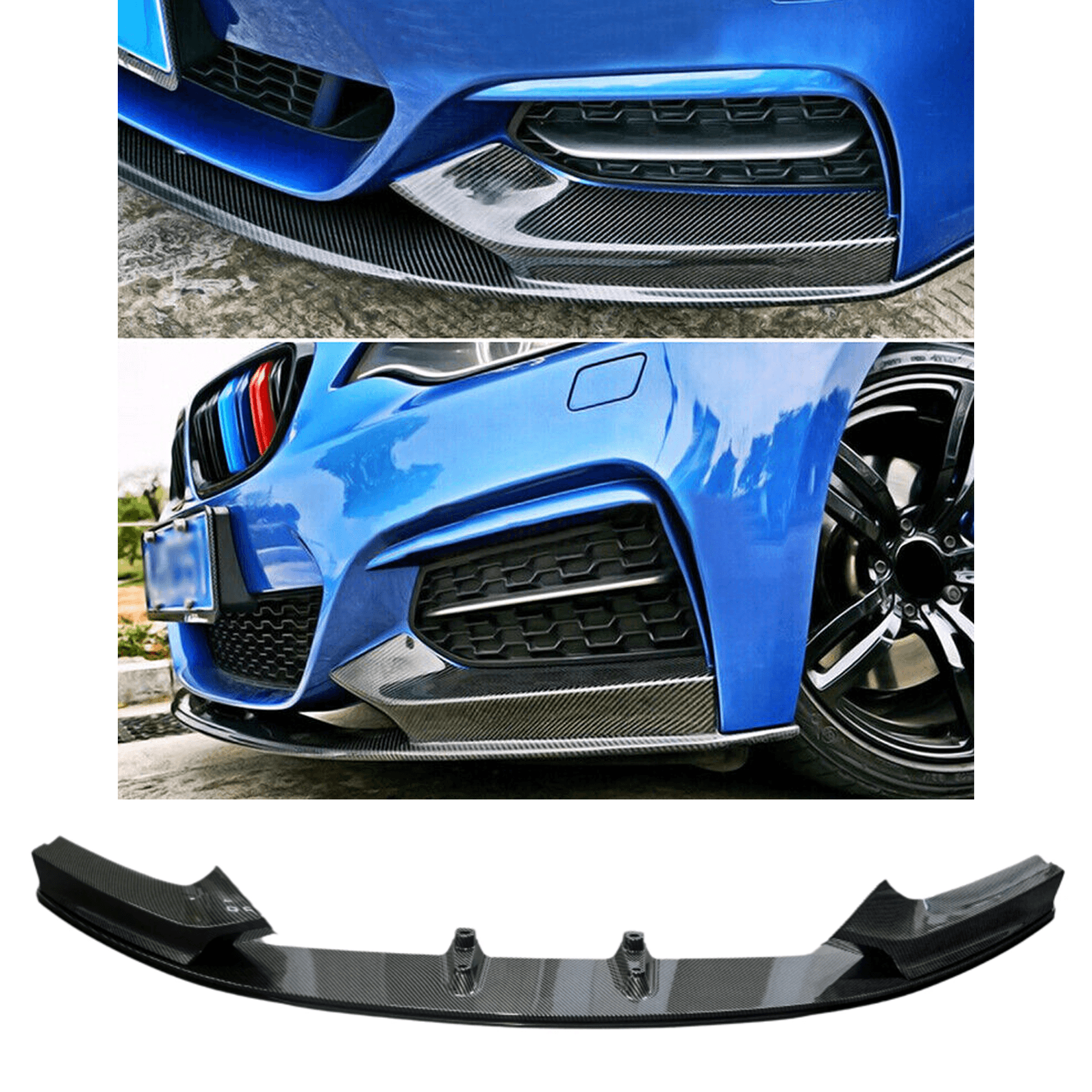 Bmw 2 Series F22 M Sport 2014-2021 Front Splitter In Carbon Look - TMC Motorsport