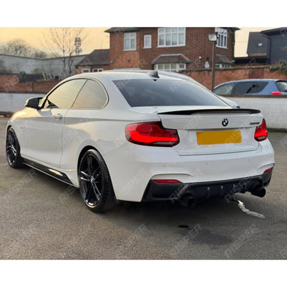 Bmw 2 Series F22 M Sport 2014-2021 Rear Diffuser In Carbon Look 0__0