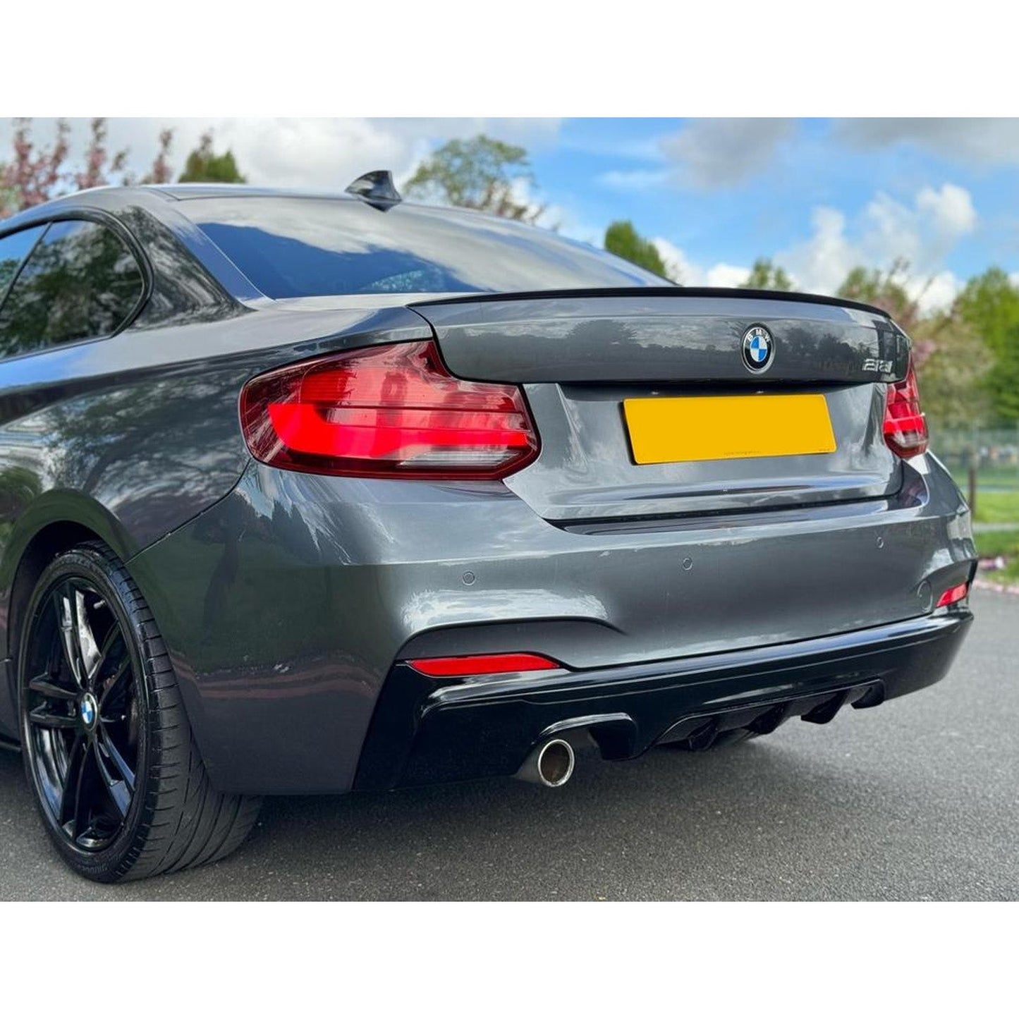 Bmw 2 Series F22 M Sport 2014-2021 Rear Diffuser In Gloss Black 0___ - TMC Motorsport