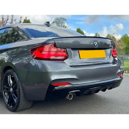 Bmw 2 Series F22 M Sport 2014-2021 Rear Diffuser In Gloss Black 0___ - TMC Motorsport
