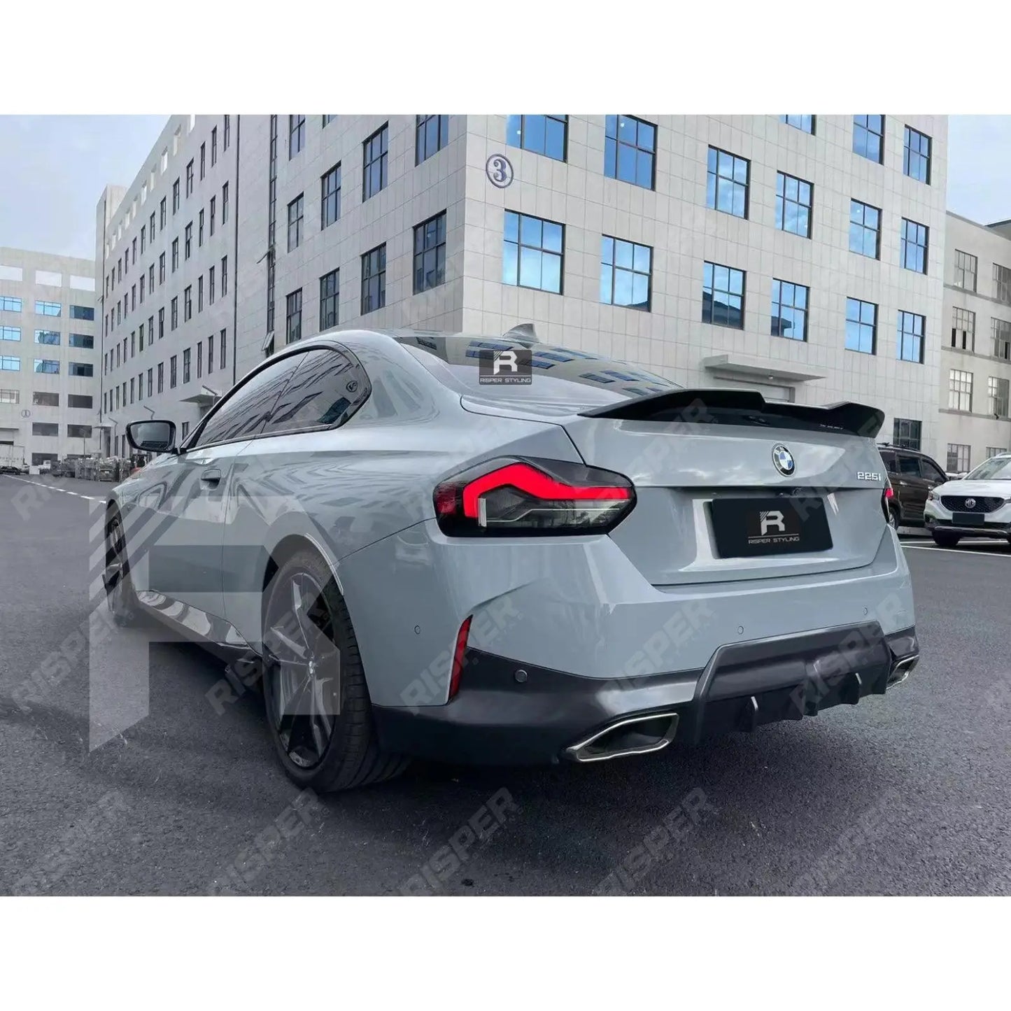 BMW 2 Series G42 2021+ 2-Door Coupe 'M240i Look' Gloss Black Full Aero Kit