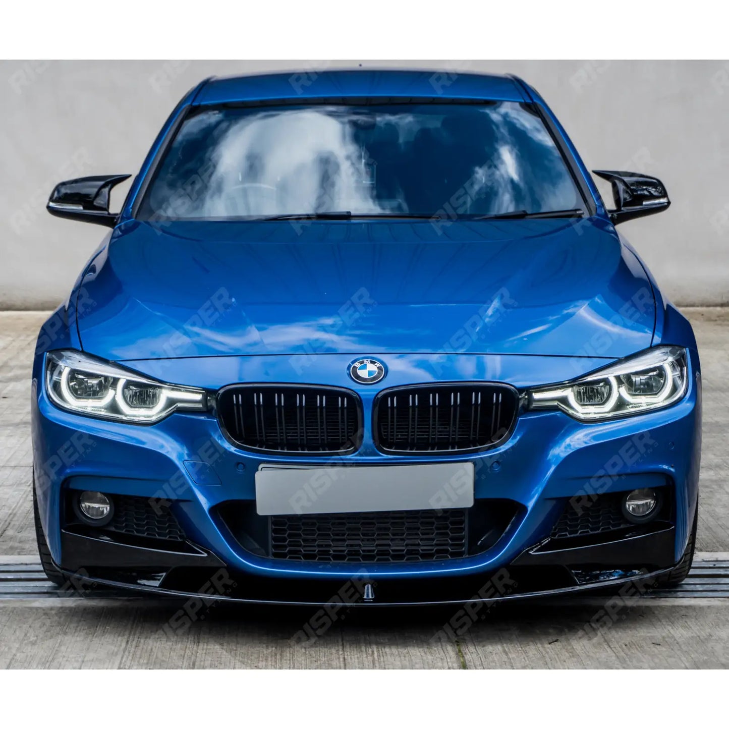 BMW 3 Series F30 F31 F35 M Sport Front Splitter in Gloss Black