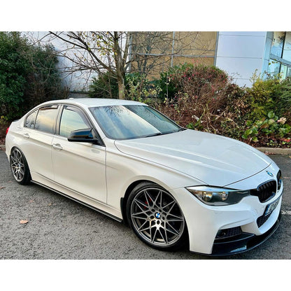 BMW 3 Series F30 F31 F35 M Sport Front Splitter in Gloss Black - TMC Motorsport