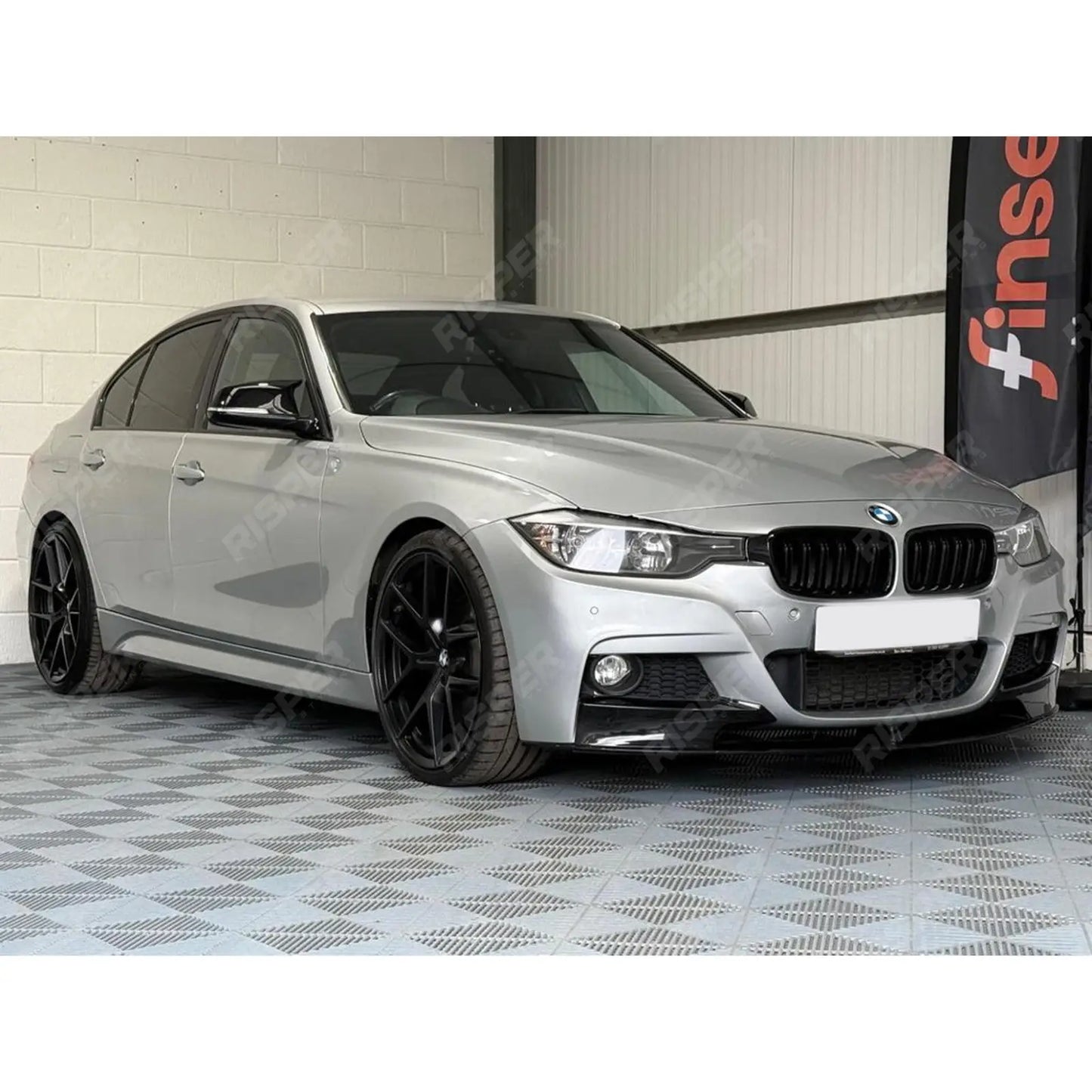 BMW 3 Series F30 F31 F35 M Sport Front Splitter in Gloss Black
