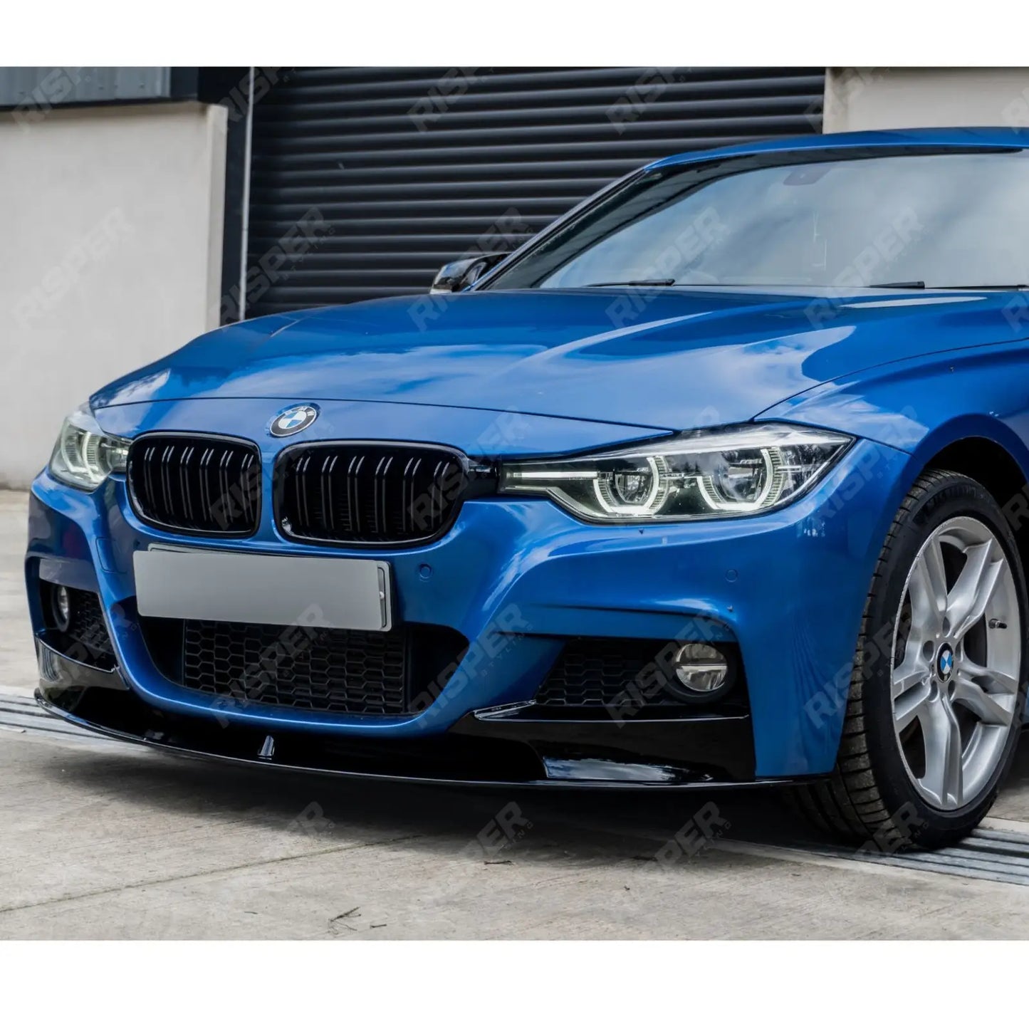 BMW 3 Series F30 F31 F35 M Sport Front Splitter in Gloss Black