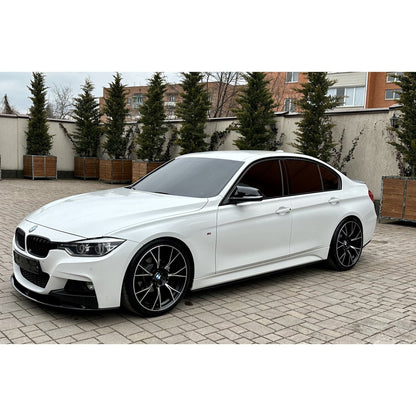 BMW 3 Series F30 F31 F35 M Sport Front Splitter in Gloss Black - TMC Motorsport