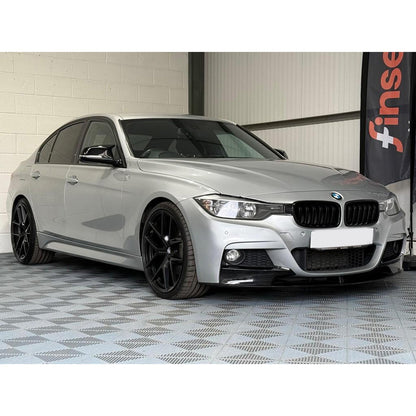 BMW 3 Series F30 F31 F35 M Sport Front Splitter in Gloss Black - TMC Motorsport