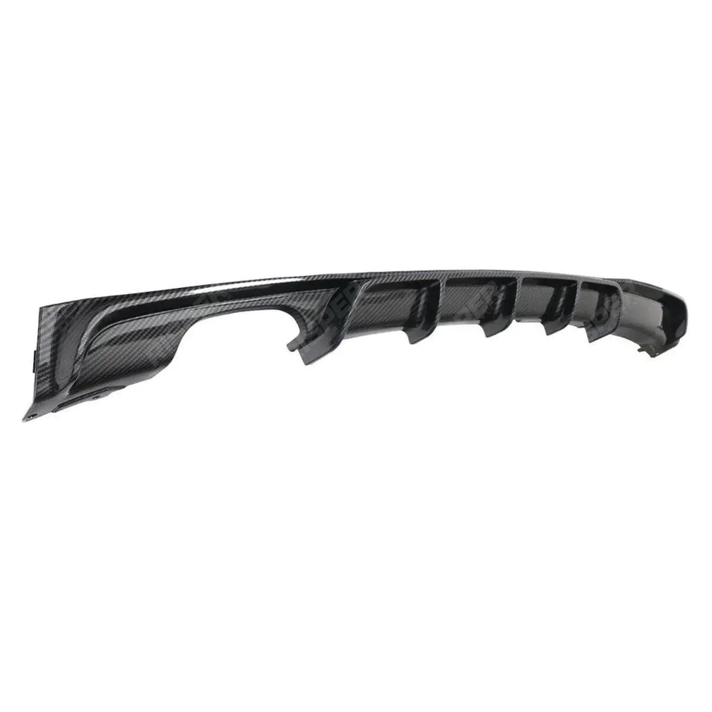 BMW 3 Series F30 F35 M Performance Rear Diffuser M Sport Twin Exit - Carbon Fiber Look