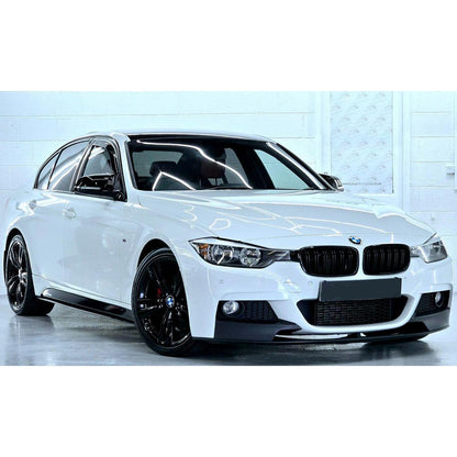 BMW 3 Series F30 F35 M Sport 2011-19 Front Splitter Lip in Matte Black - TMC Motorsport
