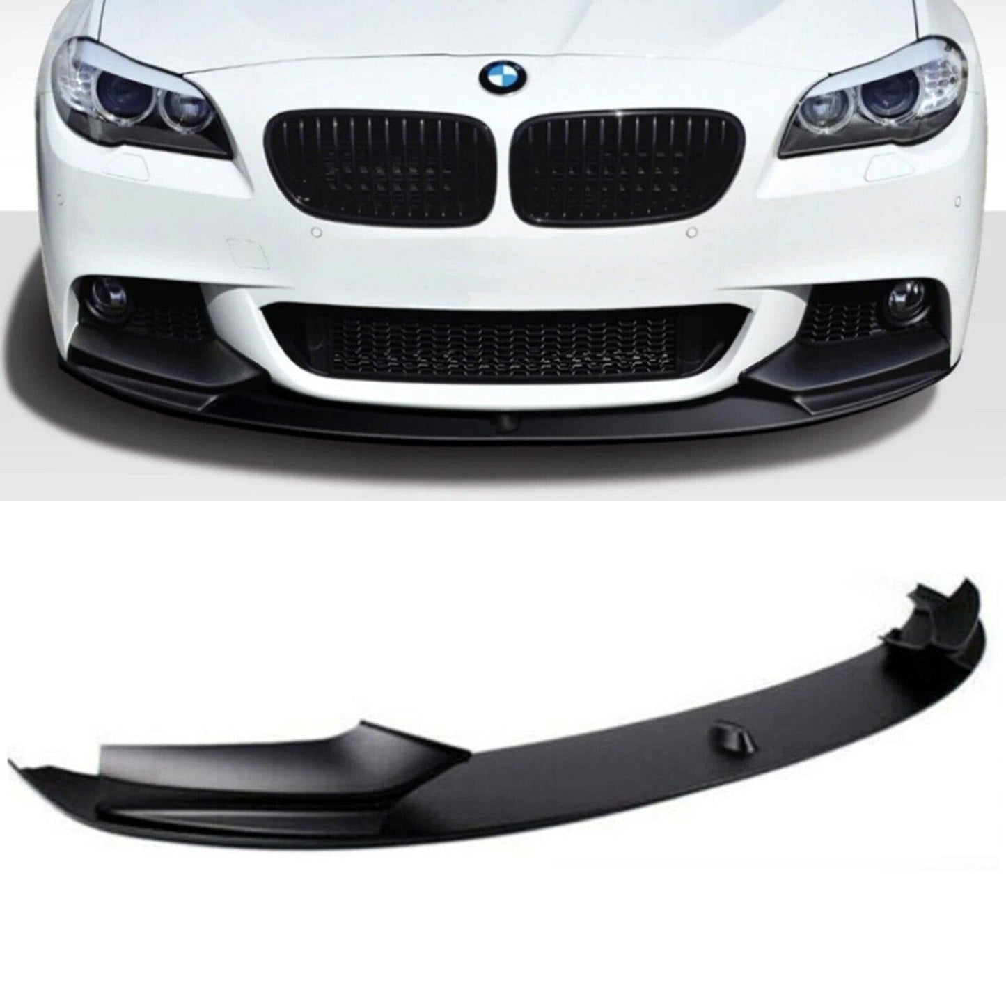 BMW 3 Series F30 F35 M Sport 2011-19 Front Splitter Lip in Matte Black - TMC Motorsport
