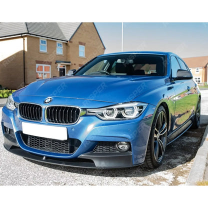 BMW 3 Series F30 F35 M Sport 2011-19 Front Splitter Lip in Matte Black